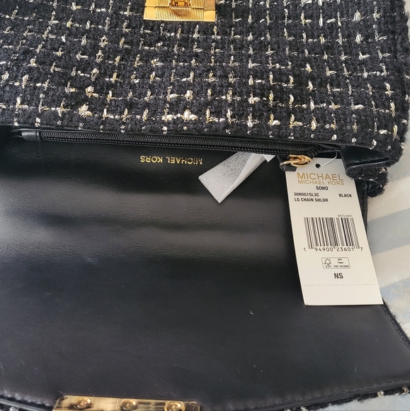 Michael Kors Tweed Soho Shoulder Bag - Picture 6 of 9